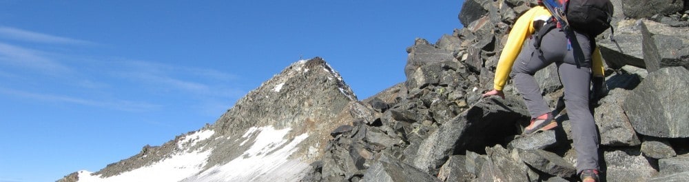 Bergsteigen hinter'm Haus