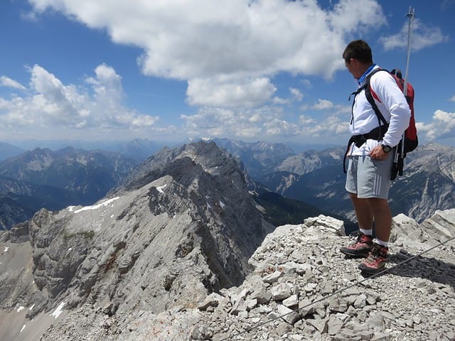 am Gipfel der Hinteren Bachofenspitze