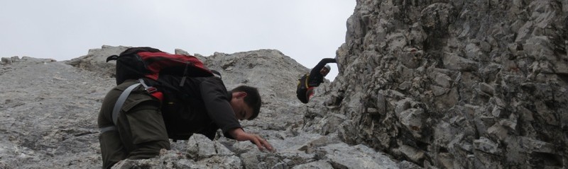 Bergsteigen hinter'm Haus