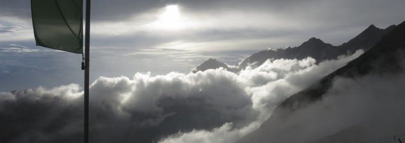 Bergsteigen hinter'm Haus