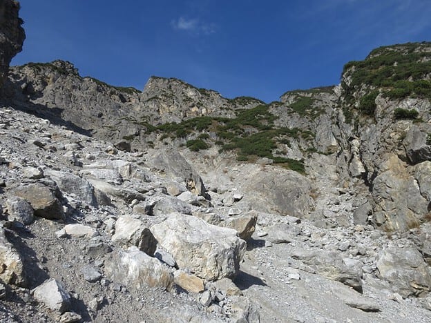 Hochpunkt In Der Weissen Reise Rechts Weiterer Tourverlauf