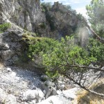 Schlucht Im Rueckblick Am Gegenueberliegenden Aufstieg Zur Huette