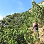 Unterer Teil Des Anstieges Ca Min Nach Dem Einsteig Ab Der Bergwiese