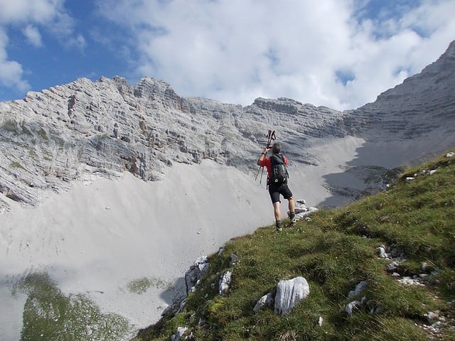 knapp nach der Abzweigung Kaskar/Praxmarerkar am Weg ins Kaskar