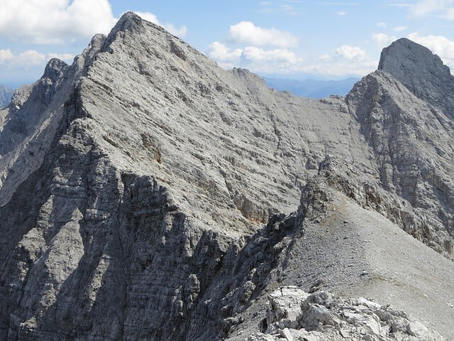 Gratverlauf Sonntagskarspitze bis Hintere Bachofenspitze