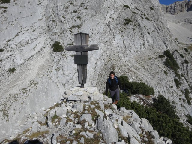 das Gipfelkreuz der Kleinen Wechslspitze