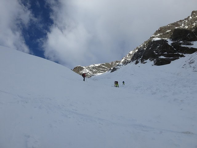 im Anstieg zum Grüne Tatzen Ferner, Höhe hier ca. 2.500m