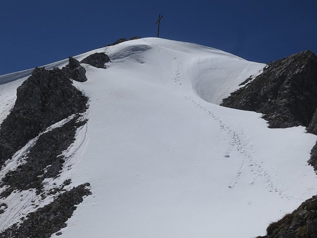 Der Gipfel der Lattenspitze 2.340m