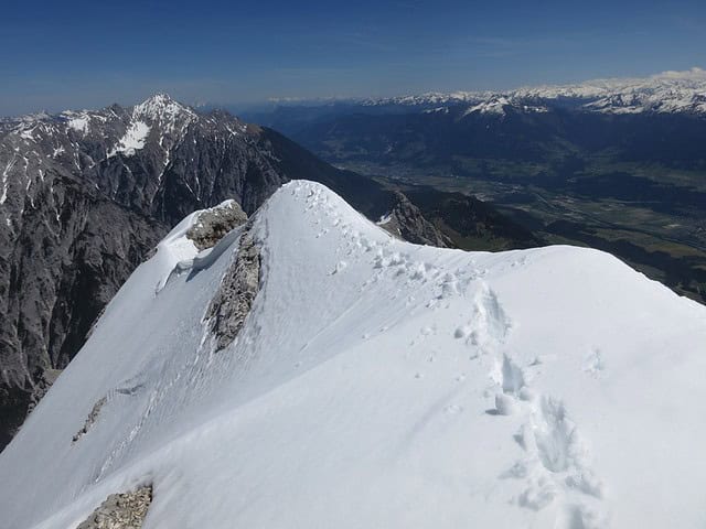 letzes Gratstück vor dem Sattel