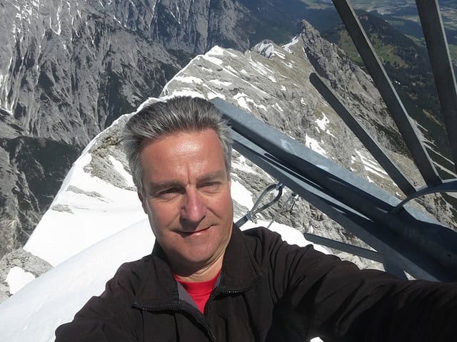 Autor auf der Trattenspitze (schlimm diese Fotos und wenn möglich zu vermeiden)