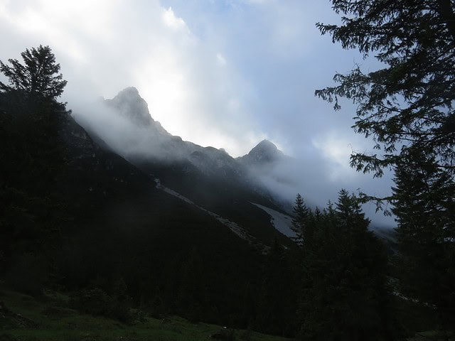 Blick in Richtung Hammerspitze gegen 8 Uhr