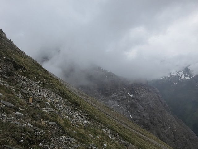 Am Steig zur Scharte zwischen Hammerspitze und Kichdachspitze