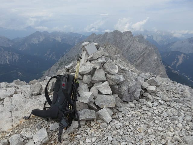 Gipfel Westliche Praxmarerkarspitze, 2642m