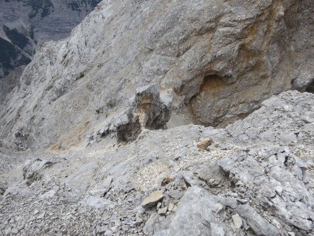 Rückblick Aufstieg zur Östlichen Praxmarerkarspitze