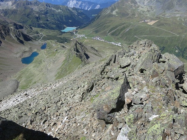 Grat vom Gaißkogel zum Plenderlesseekopf, eine Abstiegsvariante für das nächste Mal