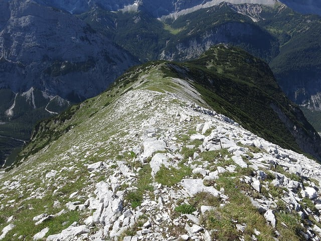 Rückblick am Kamm zum Großen Heissenkopf