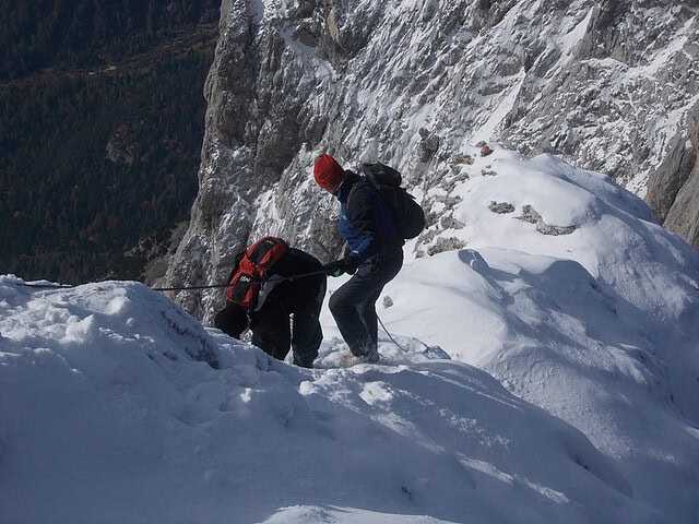 die Verseilung ist hier im Winter sehr notwendig