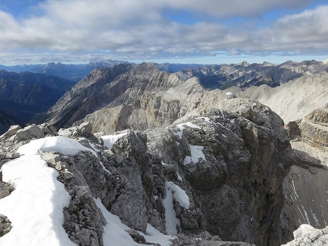 Blick zum Beginn der Gleirsch-Halltalkette