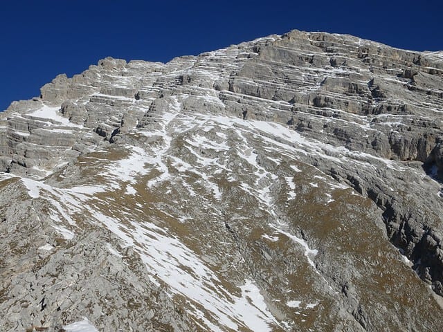 Anstieg vom Eisengatterergrat aus gesehen