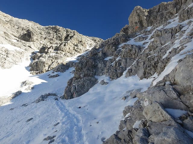 Passage innerhalb der Rinne