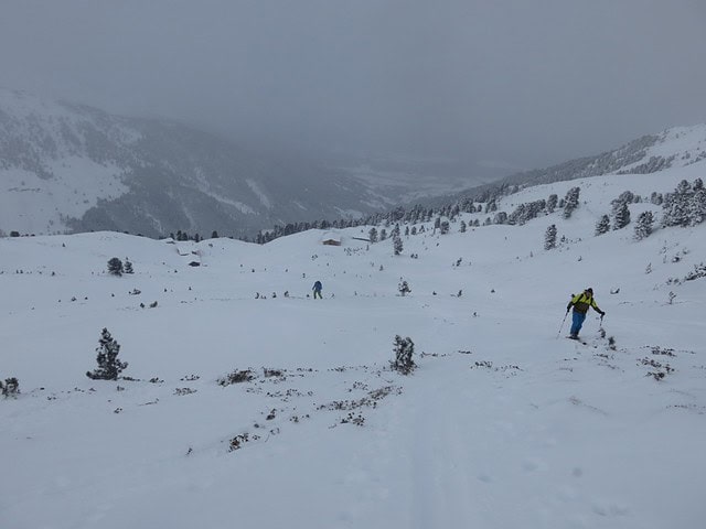 Aufstieg zum hohen Kopf oberhalb des Hochlegers