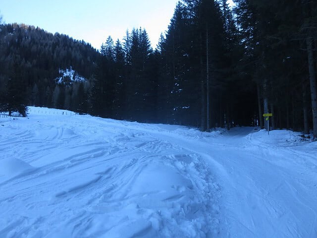 Abzweigung zur Blasigleralm rechts