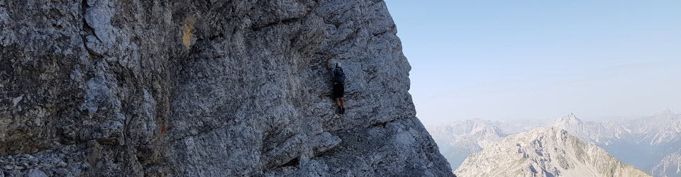 Bergsteigen hinter'm Haus