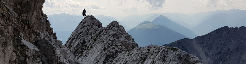 Bergsteigen hinter'm Haus