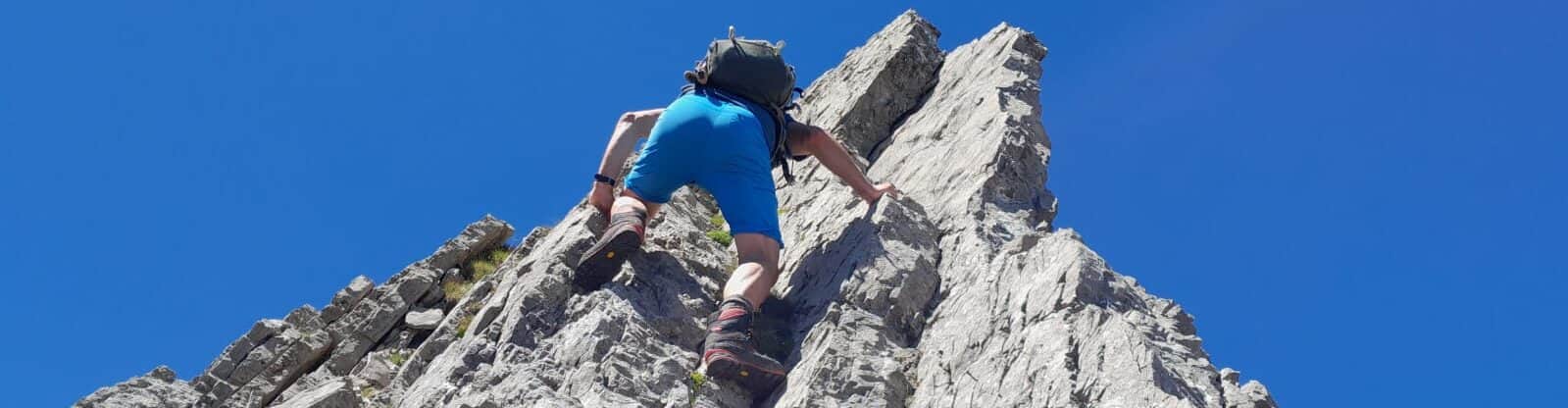 Bergsteigen hinter'm Haus