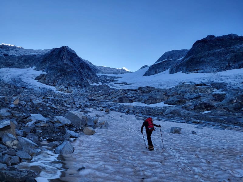 eine markante und mächtige Rippe zieht vom Großen Löffler nach Norden herunter