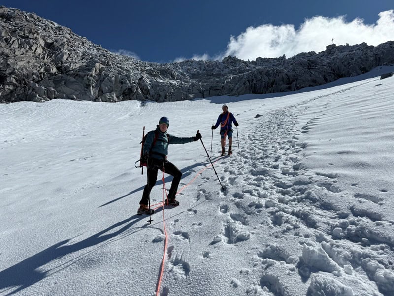 Abstieg über den oberen Gletscherteil des Floitenkees'