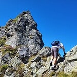 eine letzte Scharte vor dem letzten Gratkopf