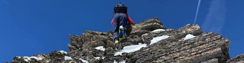 Bergsteigen hinter'm Haus