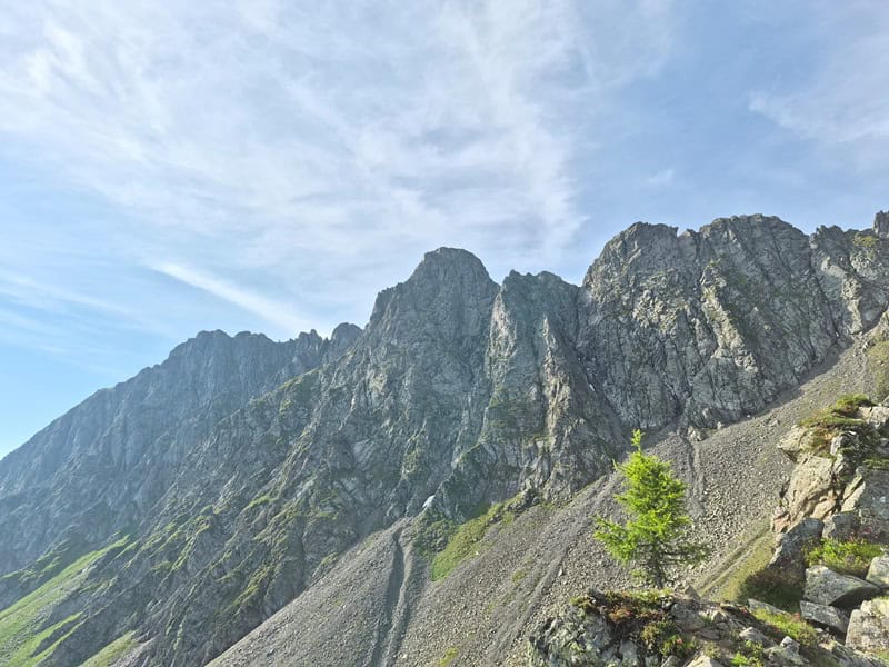 Nordabbrüche am Metzenjoch