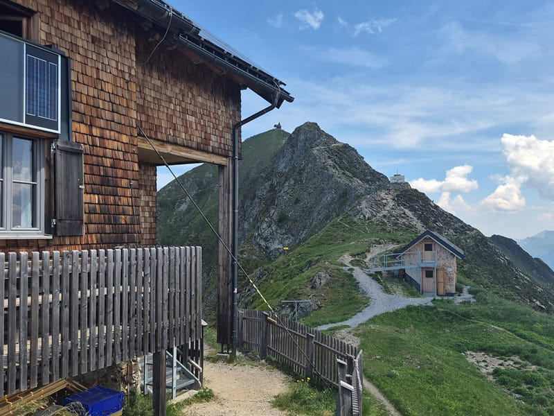 110 Hm trennen die Kellerjochhütte von der Knappenkapelle
