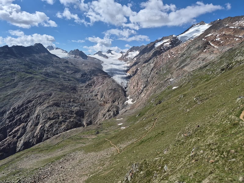 herrliche Aussicht auf den Gurgler Ferner
