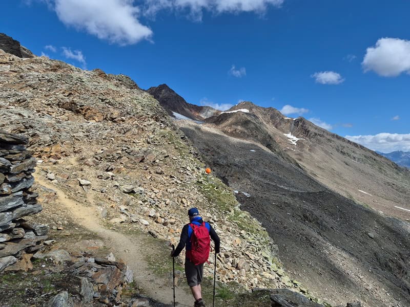 vom Ramolhaus bereits am Anstieg zum Nördlichen Ramolkogel
