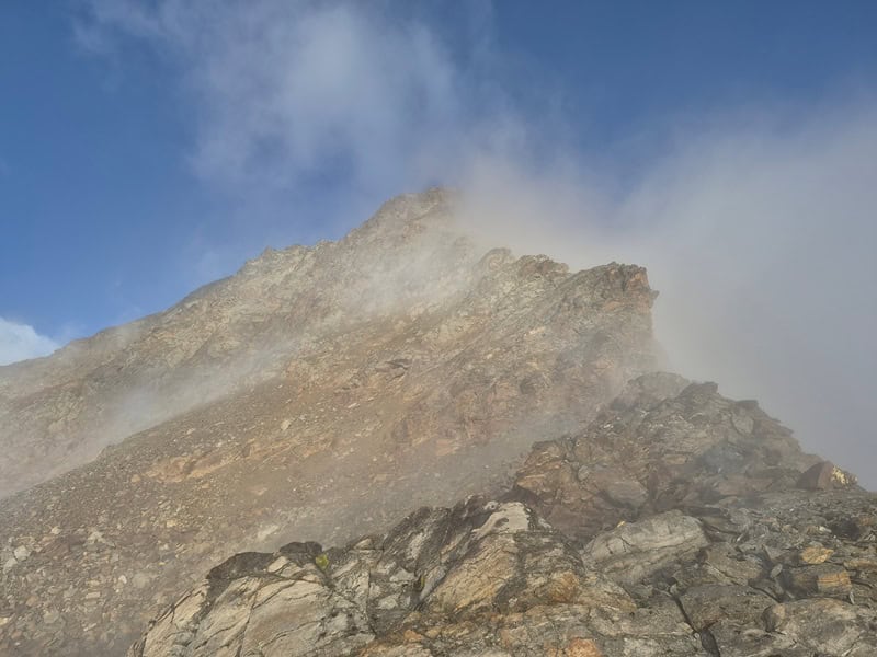 Anstieg auf den Spiegelkogel vom Steig zum Ramoljoch aus