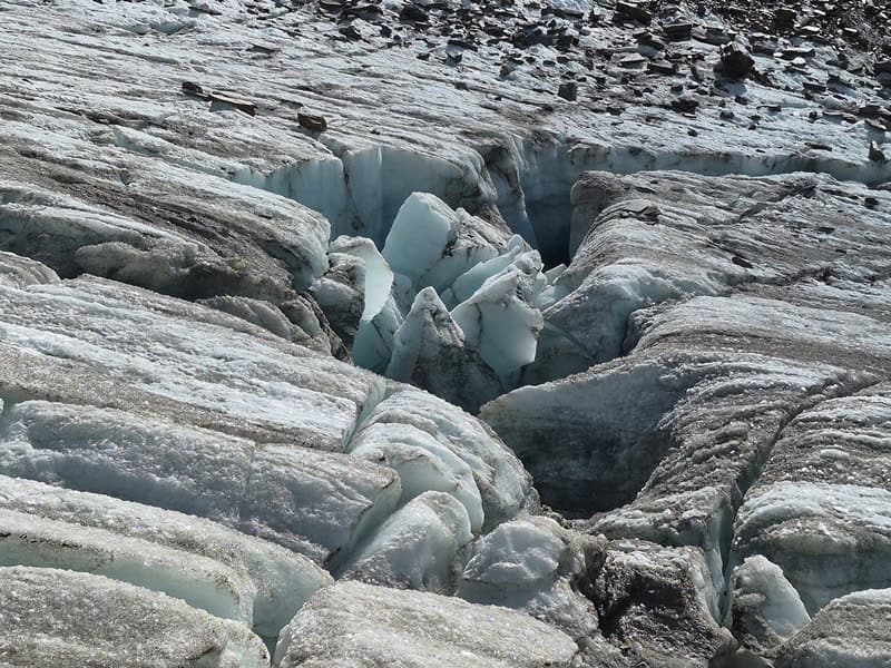 Eisbruch am Ende des Diemferners