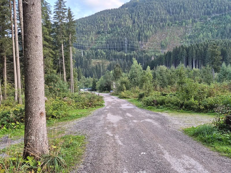Parkplatz bei der "Kühlen Rast"