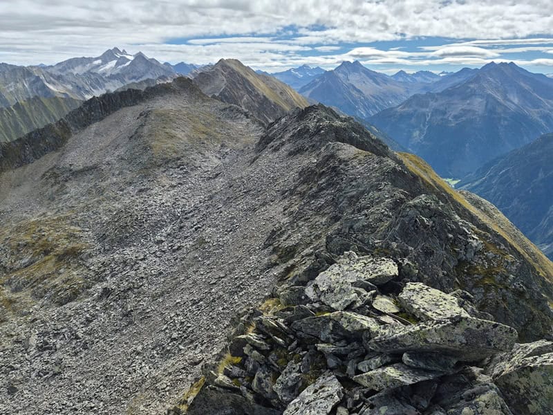 Gratverlauf zum Gamskopf von Pkt. 2.666 m